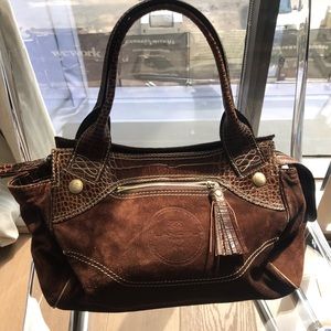 Lancel snakeskin purse